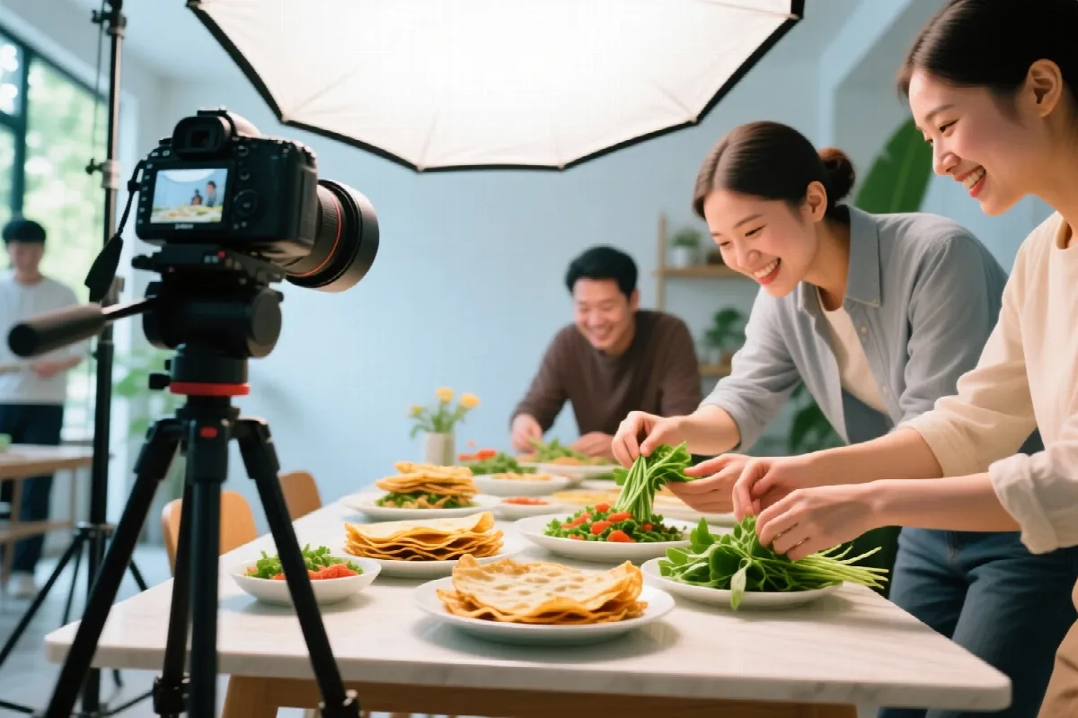 Góc máy, ánh sáng cho hình ảnh ẩm thực: trên xuống, 45 độ, ngược sáng